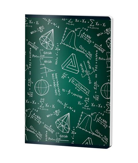 Caiet Matematica A5 Pigna color coperta plastic 48file 70gr MATE VERDE